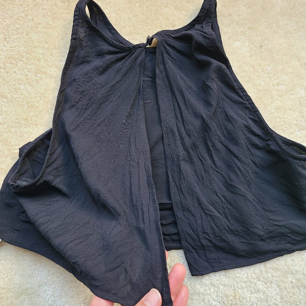 NWT American Apparel Crop Top Black Size Medium